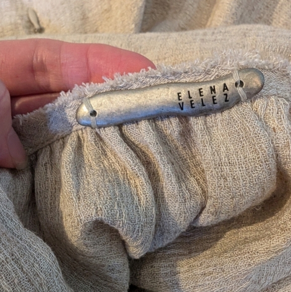 Ssense nwt Elena Velez linen chemise slip dress 2 NWT - Picture 12 of 16